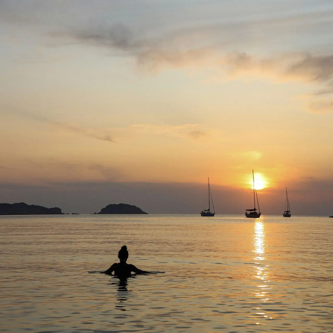 Foto de una puesta de sol en menorca